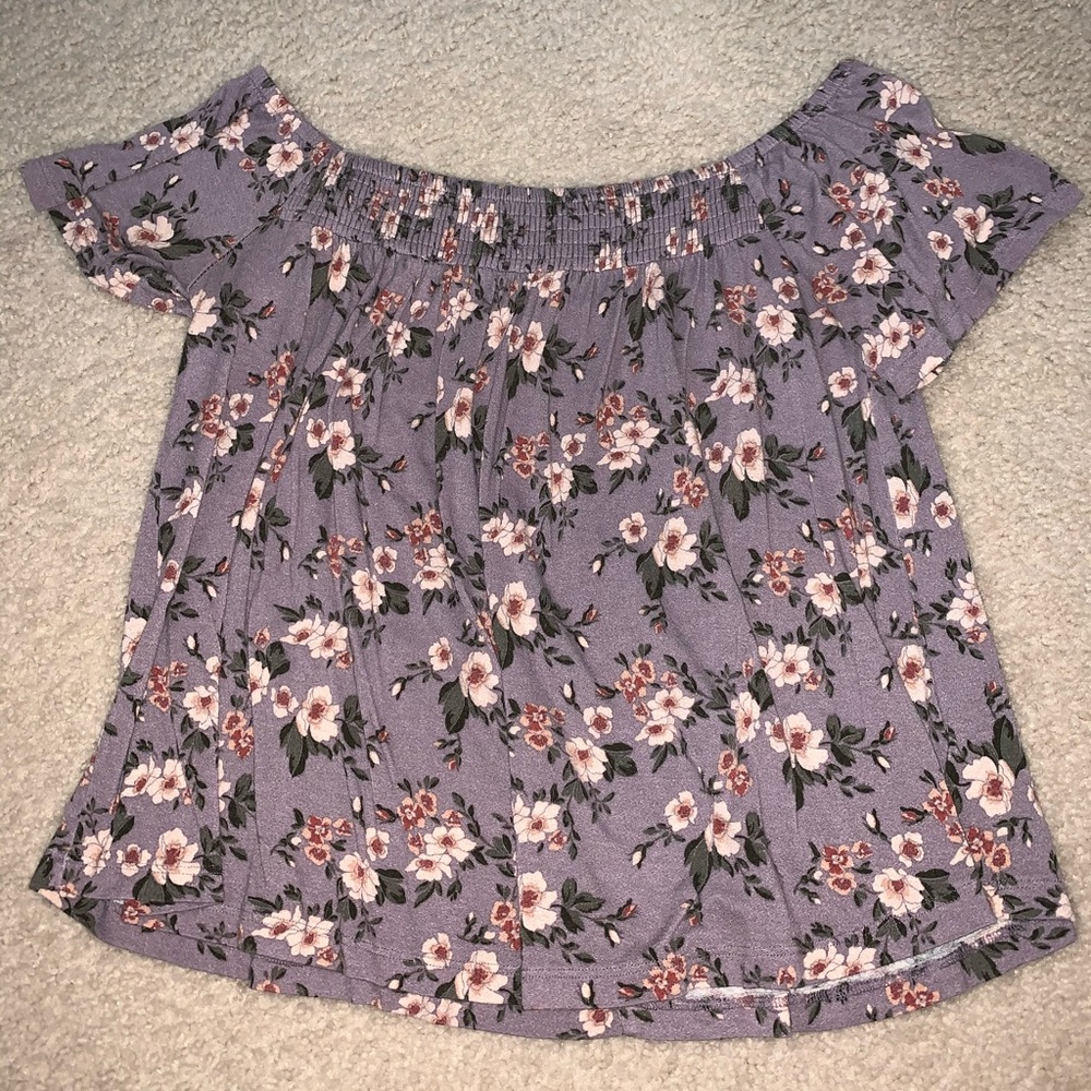 Purple Floral Top